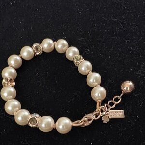 Kate Spade Pearl and Gold Bracelet